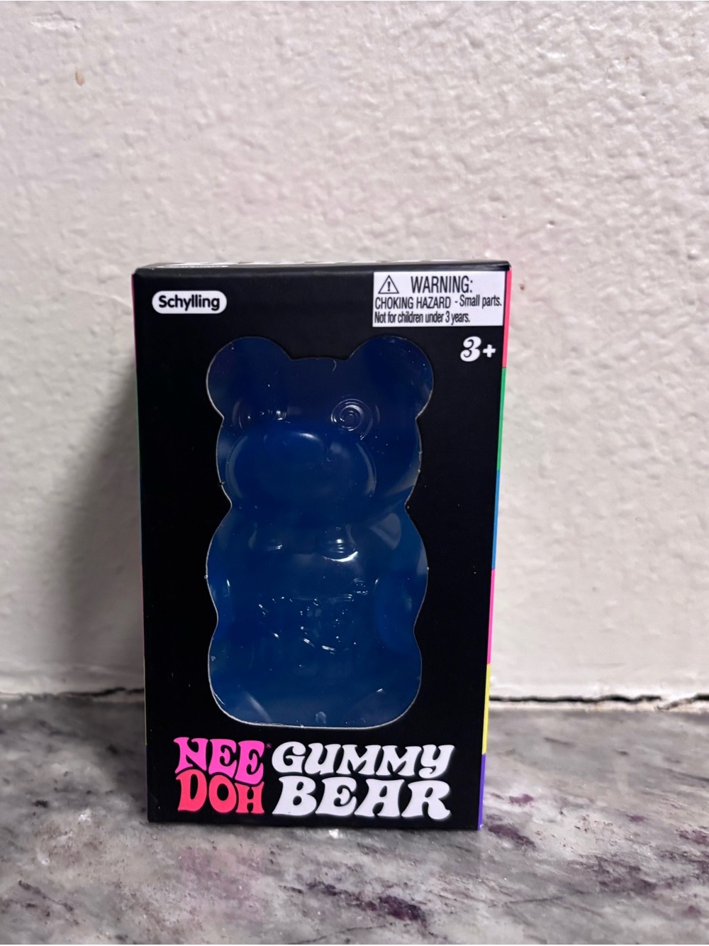 Needoh Blue Gummy Bear Squishy Toy